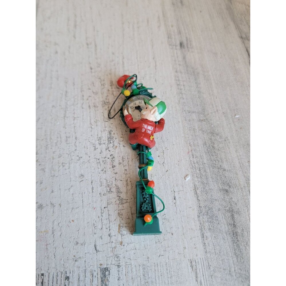 Enesco time for santa clock vintage‎ ornament Xmas